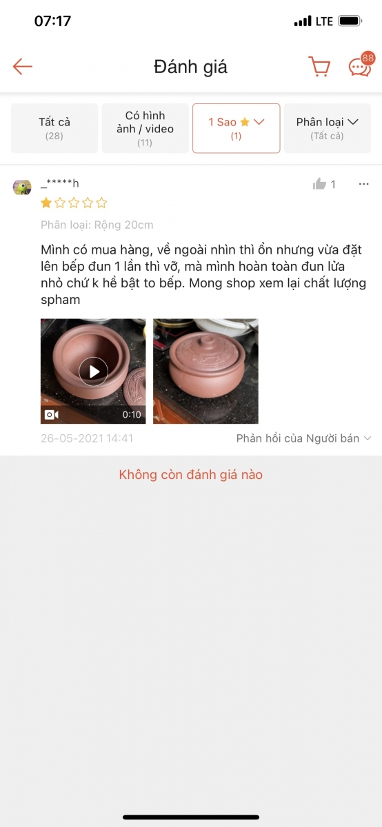 nồi đất bị nứt vỡ