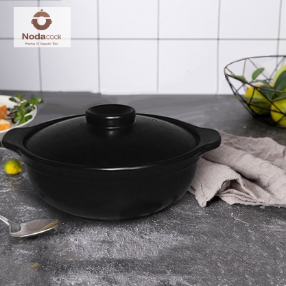 Nồi đất kho cá 1.2 lít (Men sứ đen) Nồi đất kho cá 1.2 lít (Men sứ đen)