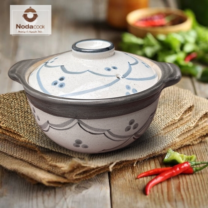 nồi đất vẽ tay thủ công