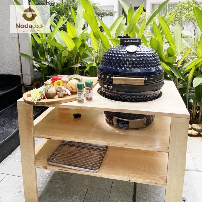 Lò nướng Noda Kamado kèm bàn gỗ